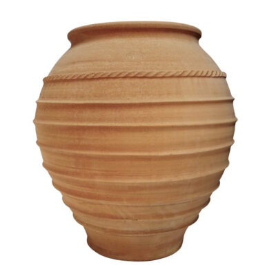 Koronios terracotta pot from The Cretan Pot Shop Rugby Warwickshire