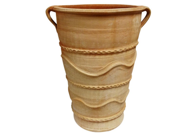 Solina Decorated pot from The Cretan Pot Shop Rugby Warwickshire
